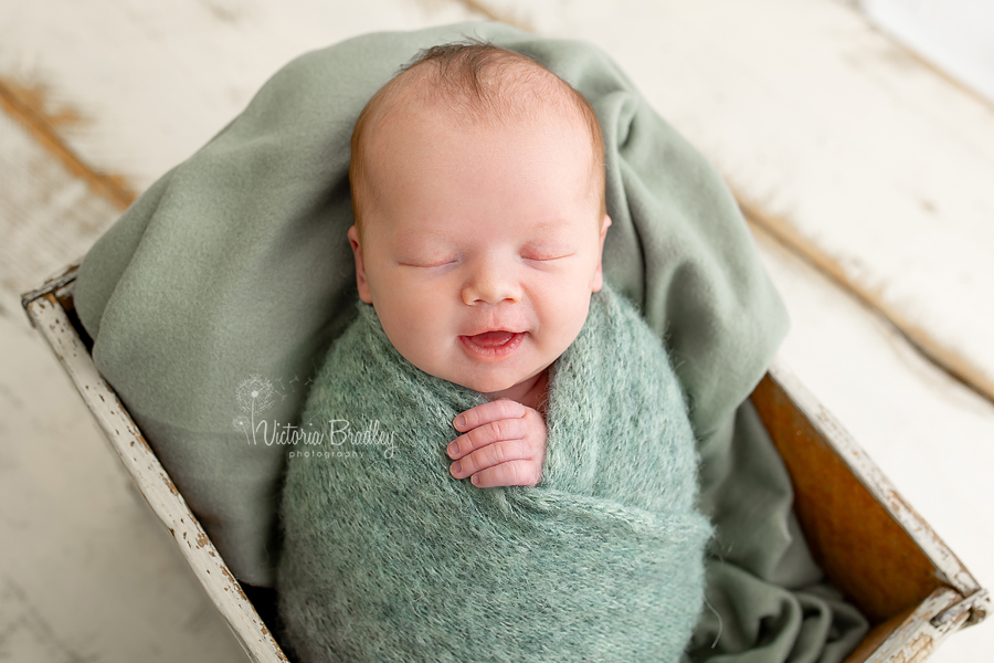 Baby L's Newborn Photography smiling baby